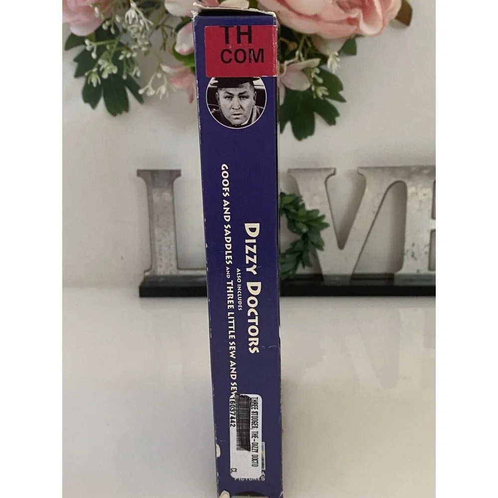 The Three Stooges Dizzy Doctors VHS Tape with 2 Other Movies 1996 Excellent Cond